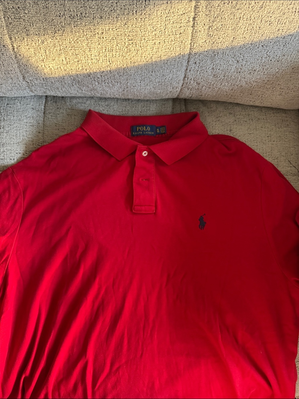Polo by Ralph Lauren Red Short-Sleeve Polo with Navy Pony
